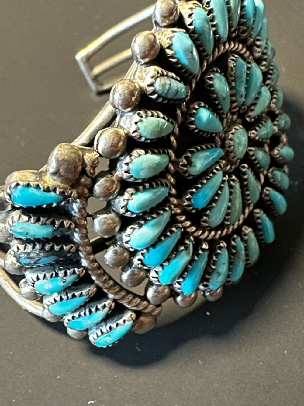 Navajo Turquoise Silver 925 Girls Bracelet Artist FM Begay - Picture 12 of 14